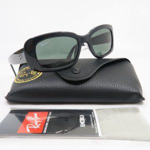 Ray-Ban RB 4122 601/71 50mm Black/Green New Rectangular Women's Sunglasses.